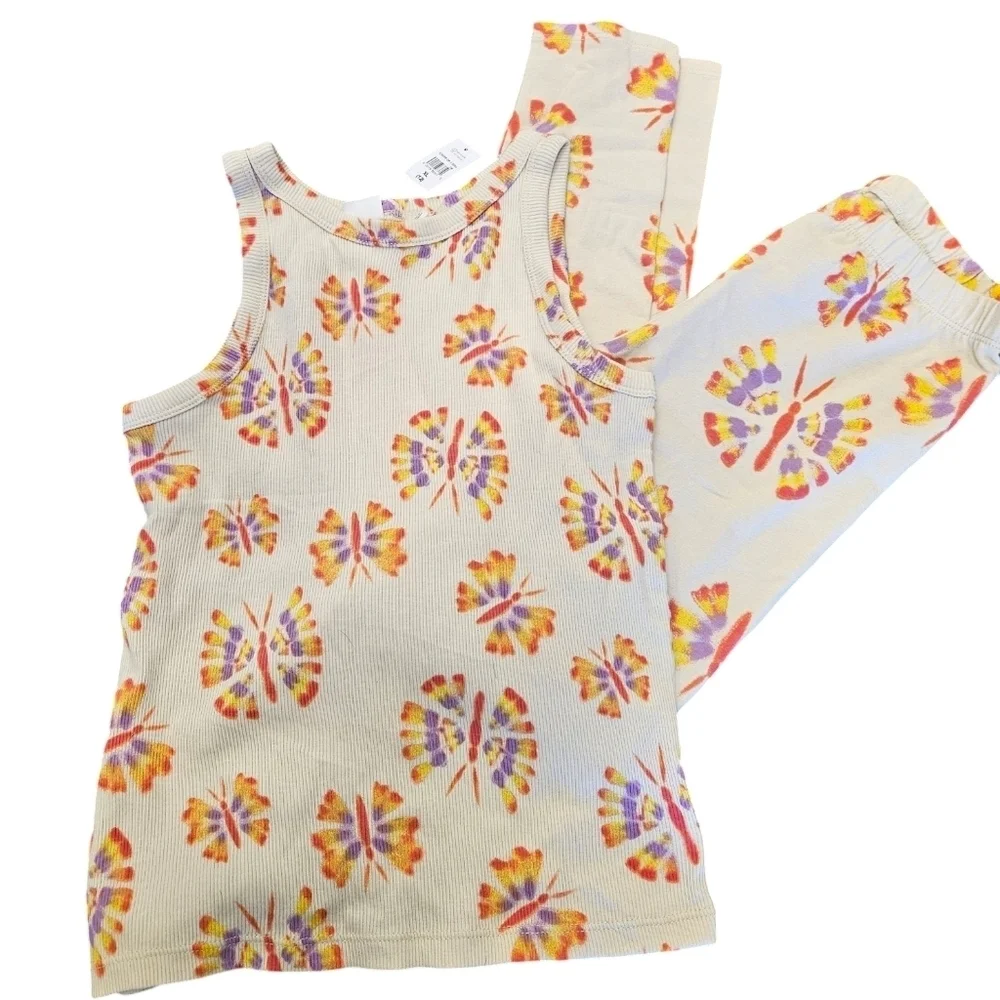 Gap Kids Big Girls Butterfly Multi Pant Set NEW
